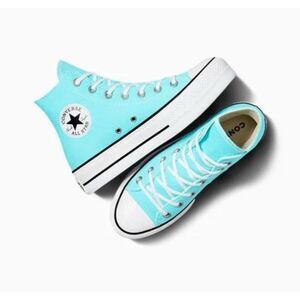 Converse Chuck Taylor All Star Platform Blue Womens Size 7.5‎
